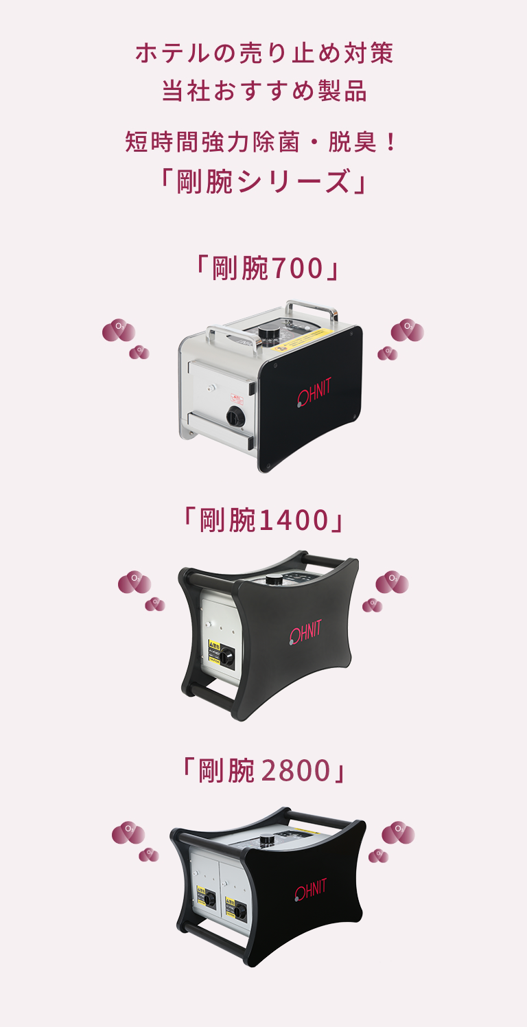 ホテルの方へ当社おすすめ商品